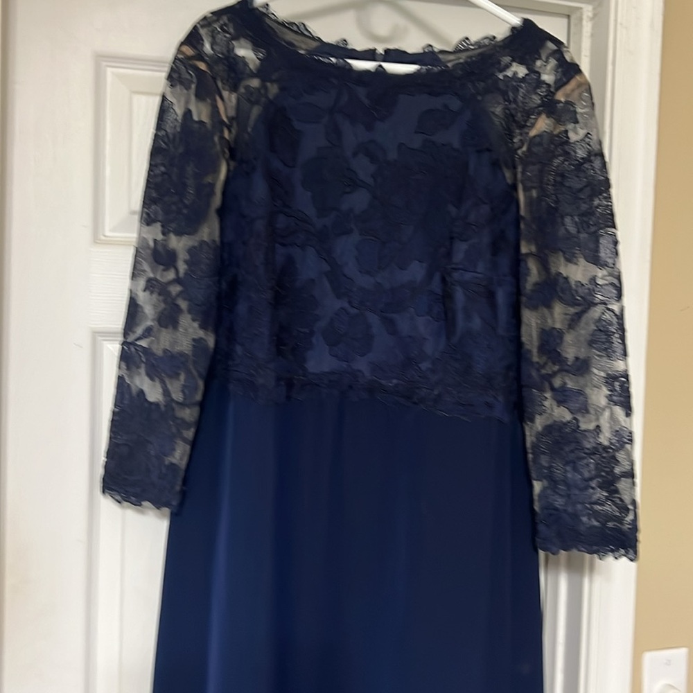 Tadashi Shoji Navy Blue Gown